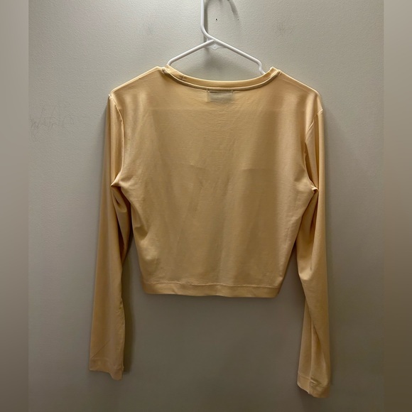1-01 Babaton Aritzia Artemis Long Sleeve Bustier Top - Picture 8 of 11